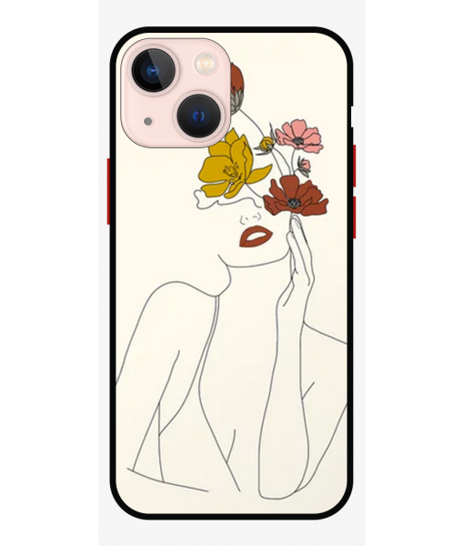 Husa IPhone 14 Plus, Protectie AntiShock, Flower Girl